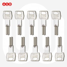 AGB Cylinder Dimple Key Blanks - Pack of 10